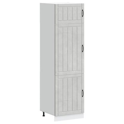 vidaXL Kitchen Cupboard Lucca Concrete Grey Engineered Wood 1