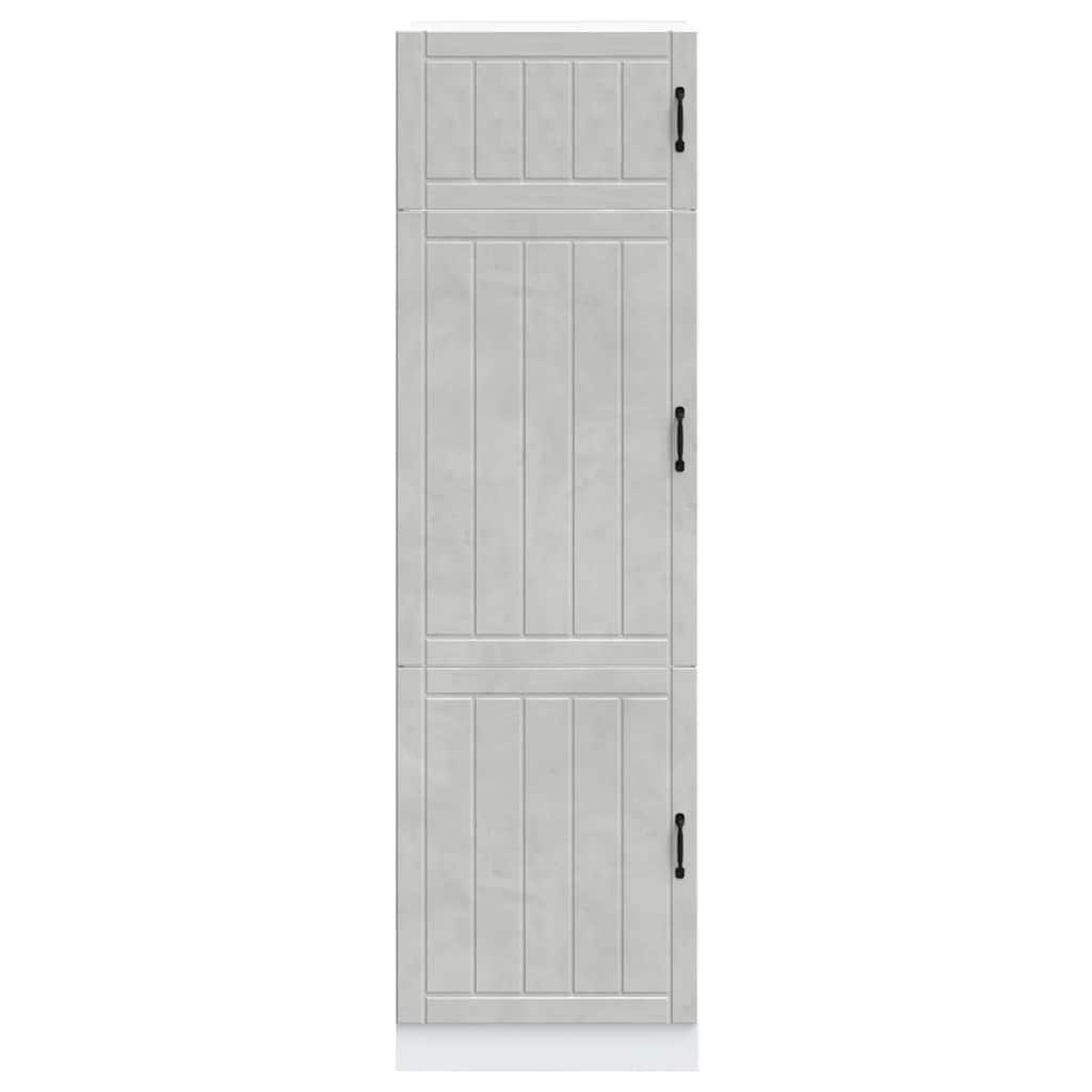 vidaXL Kitchen Cupboard Lucca Concrete Grey Engineered Wood 3