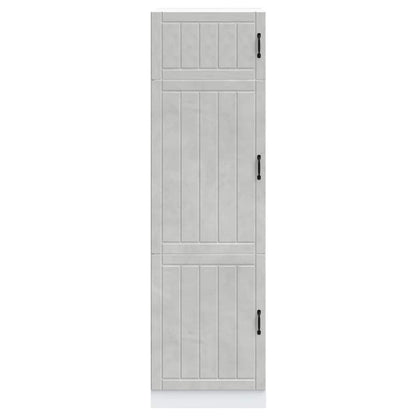 vidaXL Kitchen Cupboard Lucca Concrete Grey Engineered Wood 3