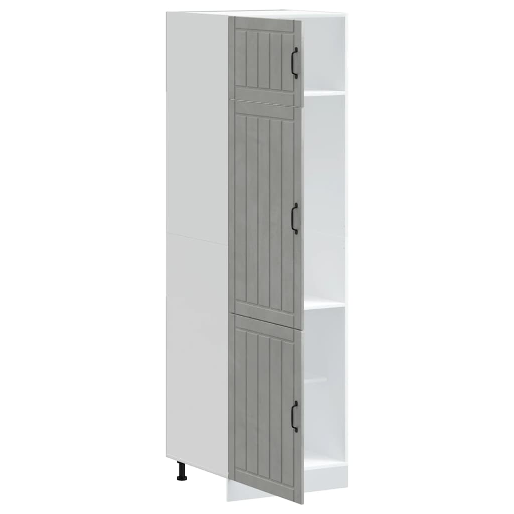 vidaXL Kitchen Cupboard Lucca Concrete Grey Engineered Wood 4