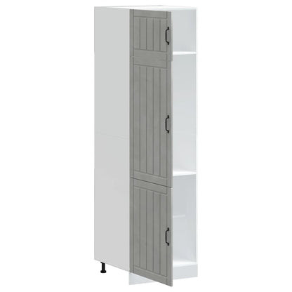 vidaXL Kitchen Cupboard Lucca Concrete Grey Engineered Wood 4