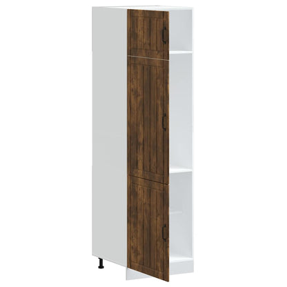vidaXL Kitchen Cupboard "Lucca" Smoked Oak Engineered Wood 4