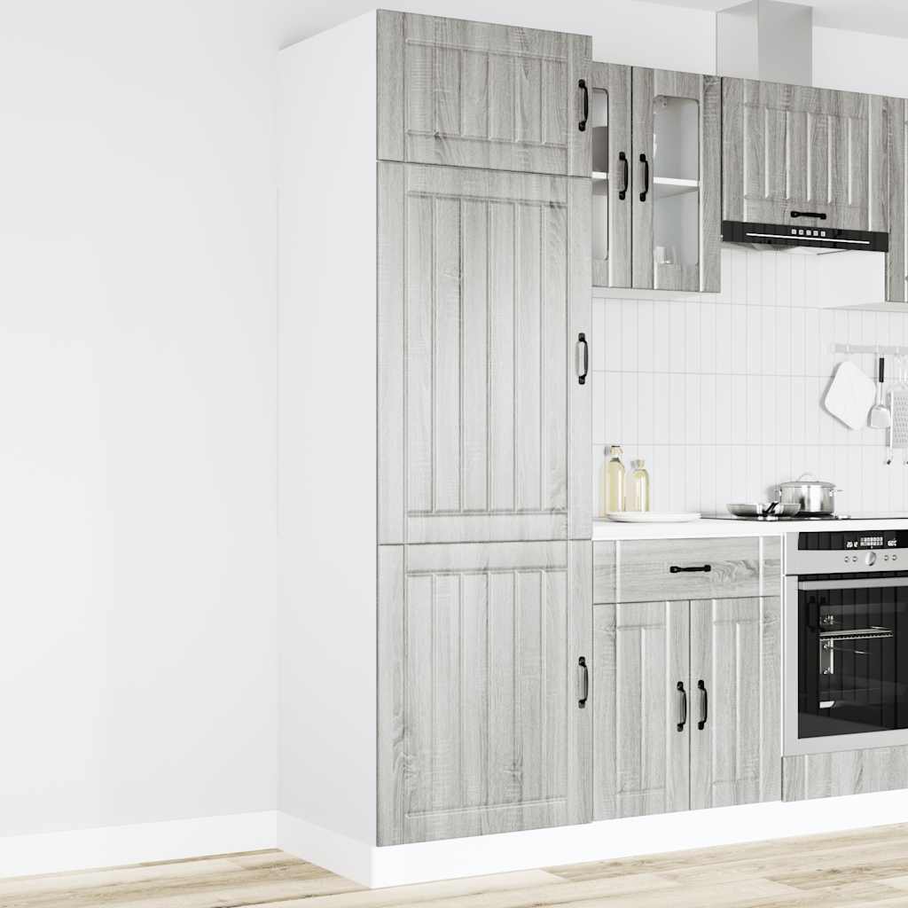 vidaXL Kitchen Cupboard "Lucca" Grey Sonoma Engineered Wood 2