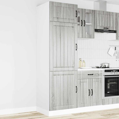 vidaXL Kitchen Cupboard "Lucca" Grey Sonoma Engineered Wood 2