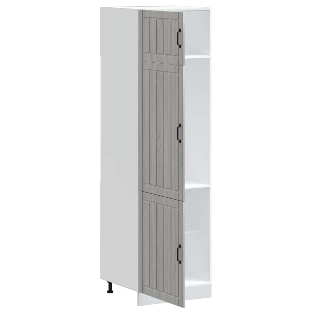 vidaXL Kitchen Cupboard "Lucca" Grey Sonoma Engineered Wood 4