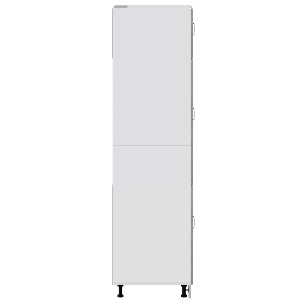 vidaXL Kitchen Cupboard "Lucca" Grey Sonoma Engineered Wood 5