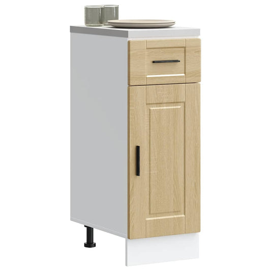 Kitchen Base Cabinet "Porto" Engineered Wood Sonoma Oak 1x bottom cabinet (1 door 1 drawer) 30 cm wide 81.5 cm high