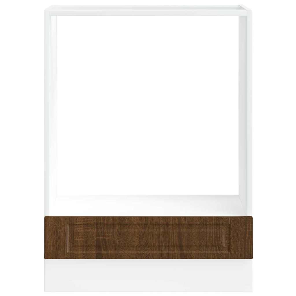 Kitchen Base Cabinet "Porto" Engineered Wood Brown Oak 1x oven cabinet 60 cm wide 81.5 cm high