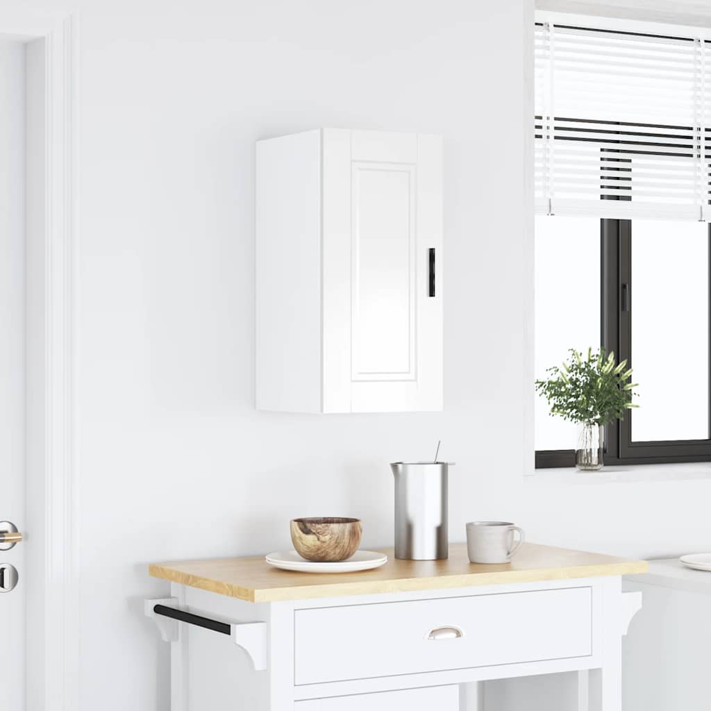 vidaXL Kitchen Base Cabinet "Porto" Engineered Wood High Gloss White