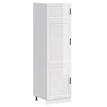 vidaXL Kitchen Cupboard "Porto" High Gloss White Engineered Wood 2