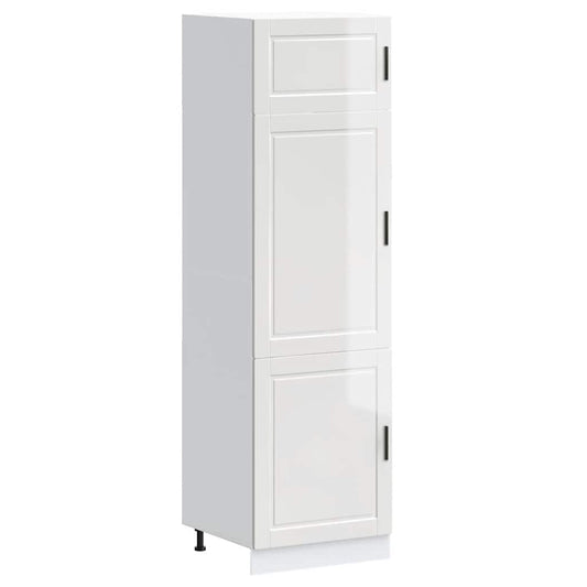 vidaXL Kitchen Cupboard "Porto" High Gloss White Engineered Wood 2