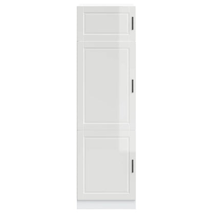 vidaXL Kitchen Cupboard "Porto" High Gloss White Engineered Wood 3
