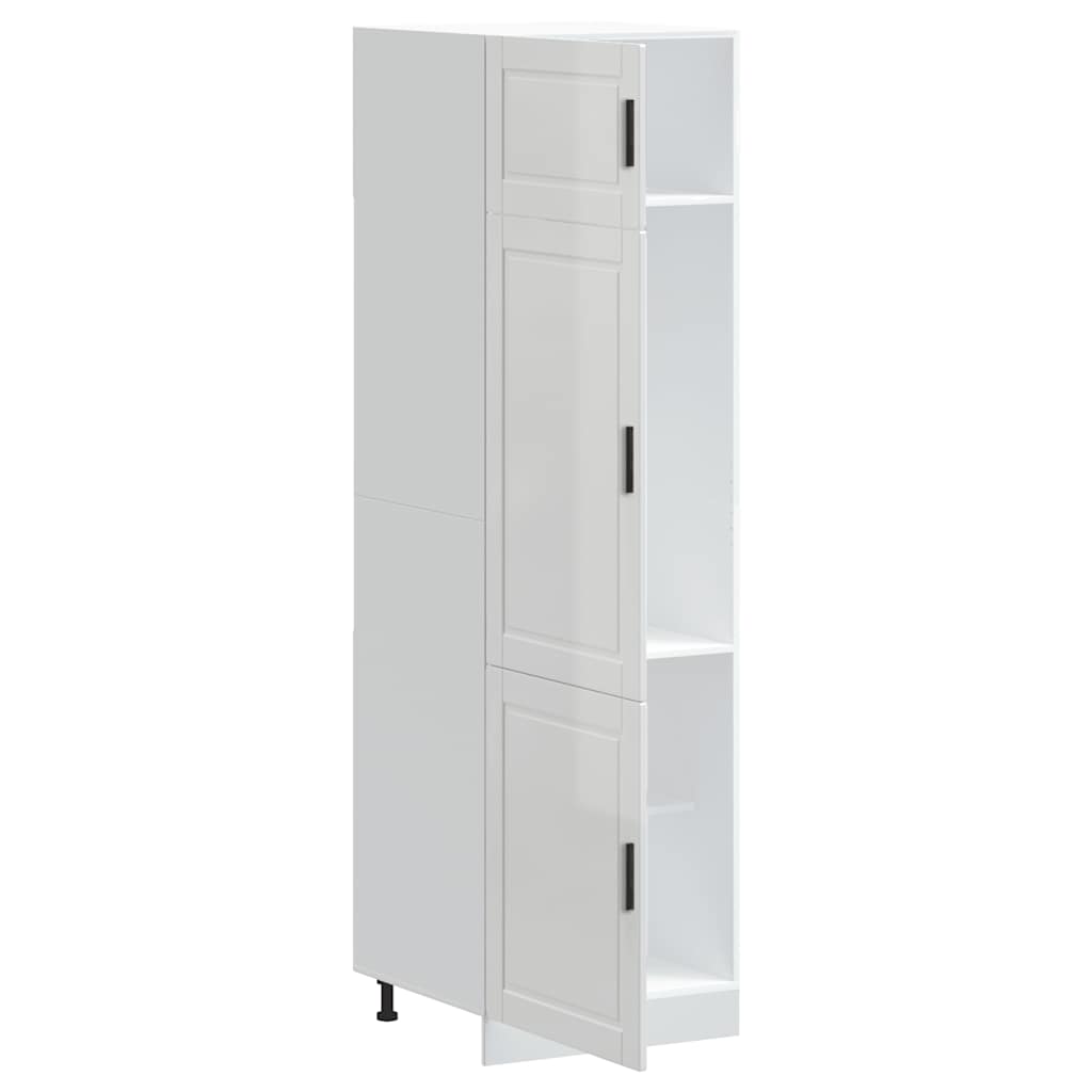 vidaXL Kitchen Cupboard "Porto" High Gloss White Engineered Wood 4