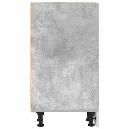 Kitchen Base Cabinet "Lyon" Engineered Wood Concrete Grey 1x bottom cabinet (4 shelves) 20 cm