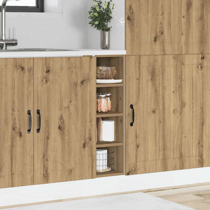Kitchen Base Cabinet "Lyon" Engineered Wood Artisan Oak 1x bottom cabinet (4 shelves) 20 cm
