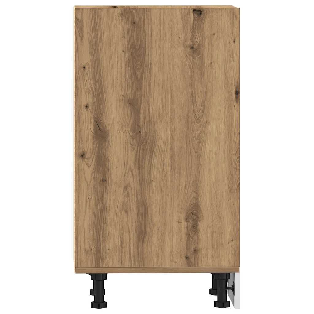 Kitchen Base Cabinet "Lyon" Engineered Wood Artisan Oak 1x bottom cabinet (4 shelves) 30 cm