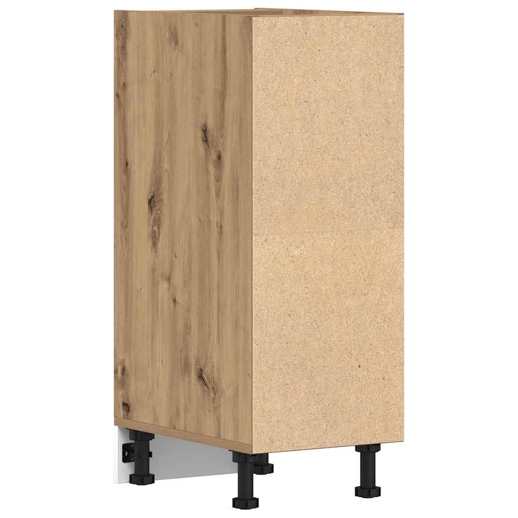 Kitchen Base Cabinet "Lyon" Engineered Wood Artisan Oak 1x bottom cabinet (4 shelves) 30 cm
