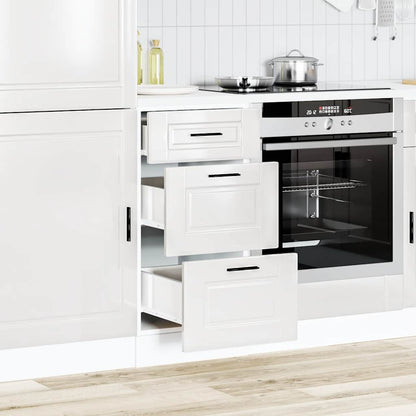 vidaXL Kitchen Base Cabinet "Porto" Engineered Wood High Gloss White