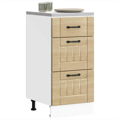 vidaXL Kitchen Base Cabinet "Lucca" Engineered Wood Sonoma Oak