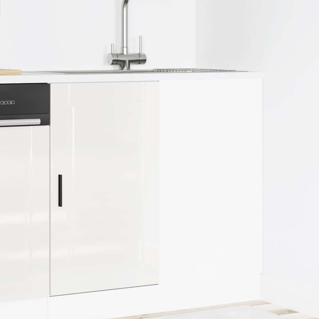 vidaXL Kitchen Base Cabinet "Porto" Engineered Wood High Gloss White