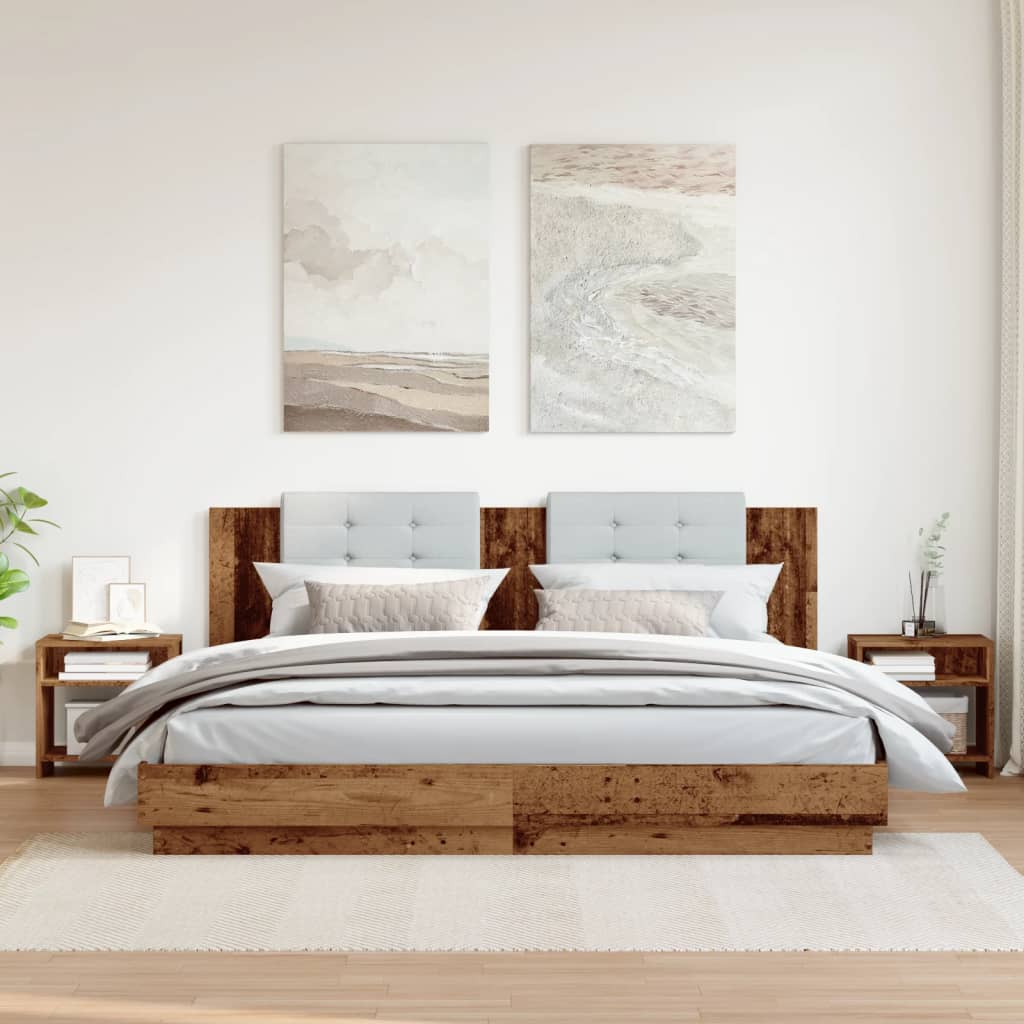 Bedside Cabinet 40x30x40 cm Engineered Wood Old wood