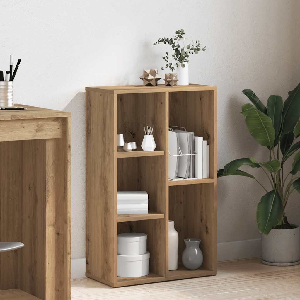 Book Cabinet/Sideboard 50x25x80 cm Engineered Wood Artisan oak