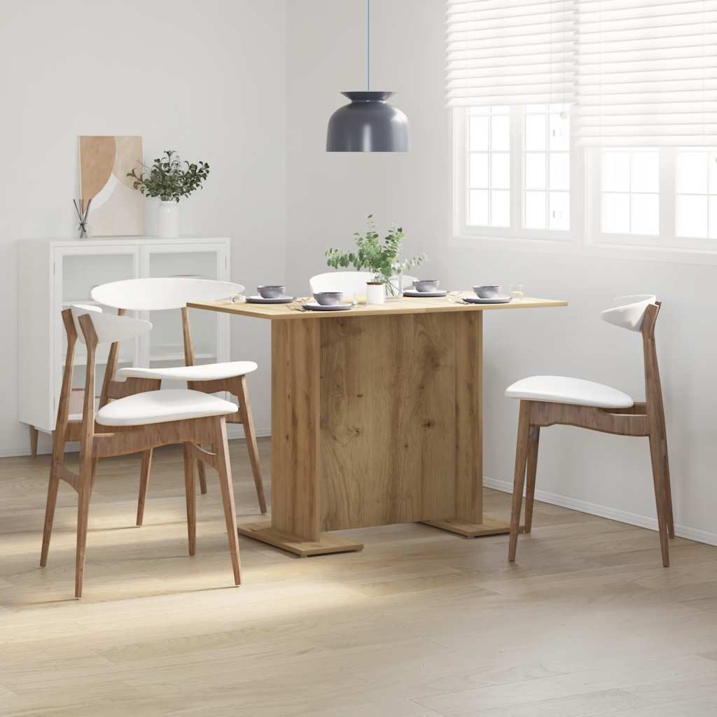 Dining Table 110x60x75 cm Engineered Wood Artisan oak