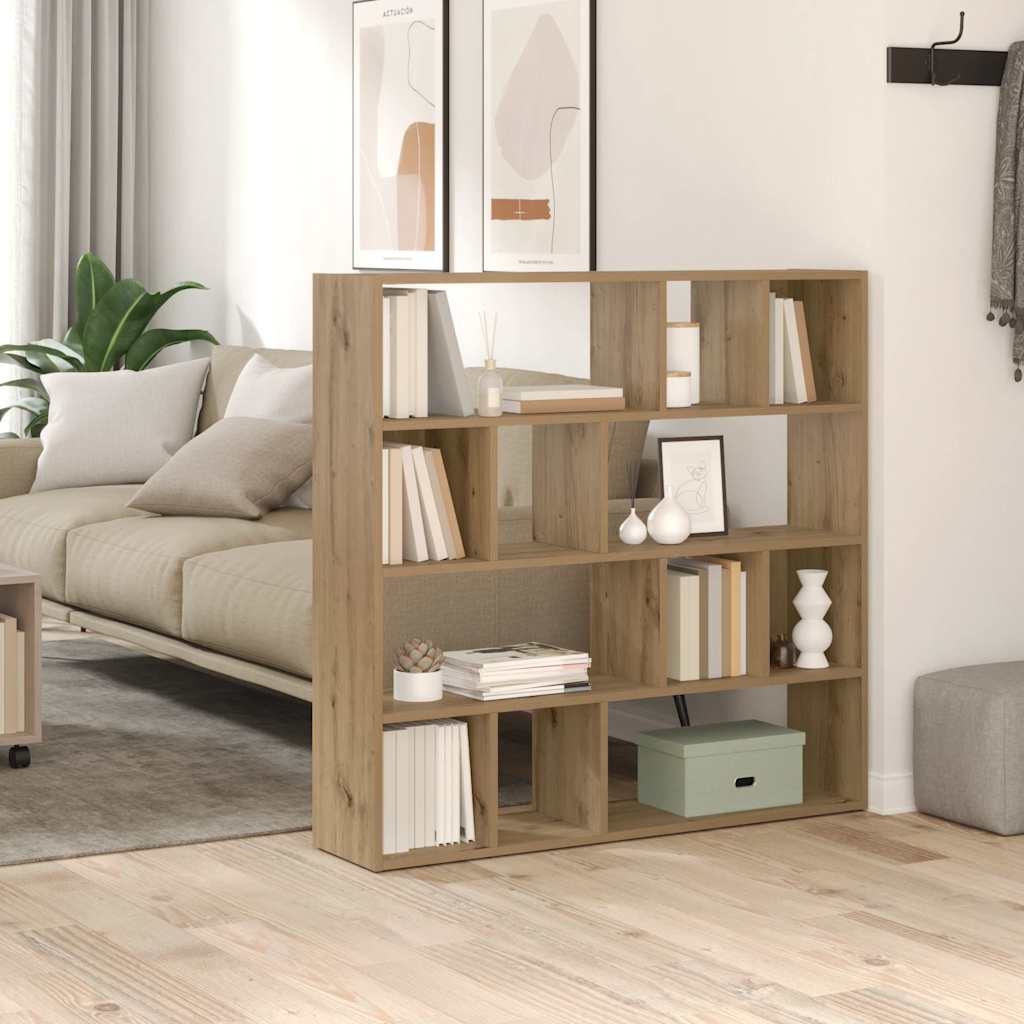 Book Cabinet/Room Divider 105x24x102 cm Artisan oak