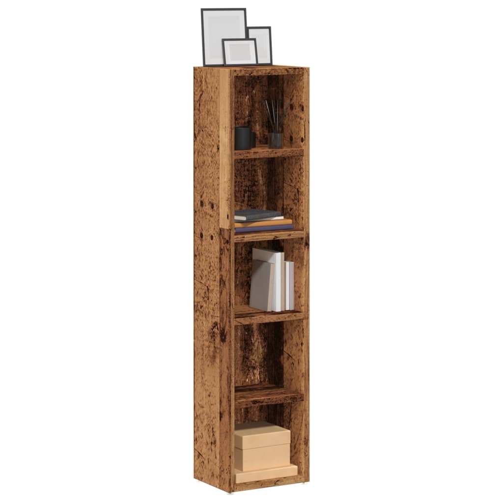 CD Cabinets 2 pcs 21x16x93,5 cm Engineered Wood Old wood