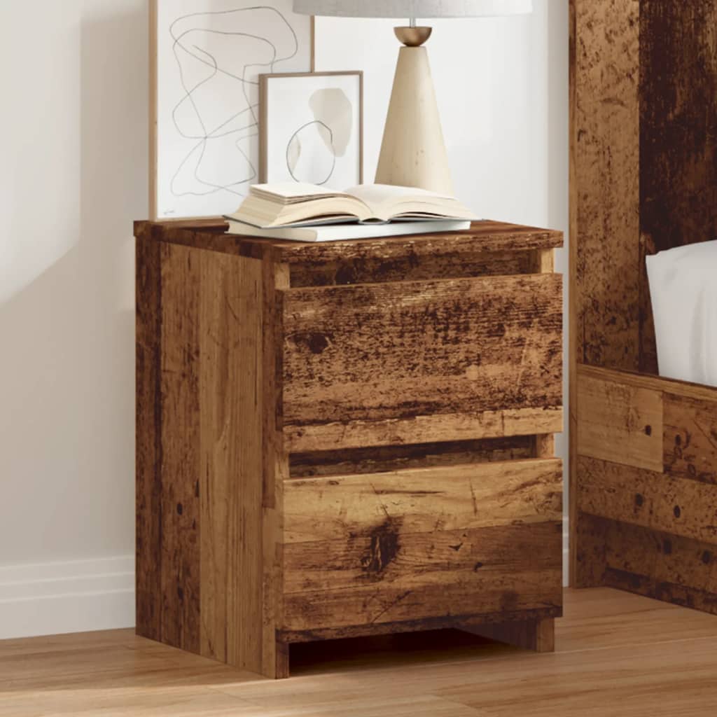 Bedside Cabinet 30x30x40 cm Engineered Wood Old wood 2