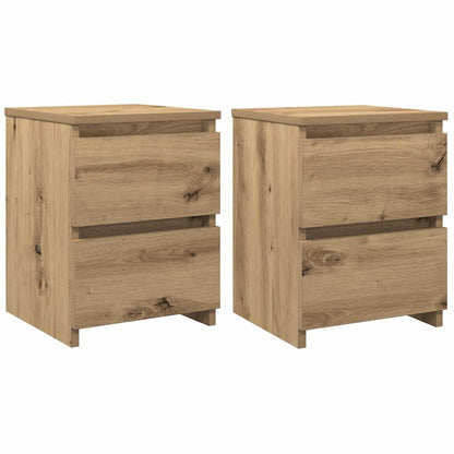 Bedside Cabinet 30x30x40 cm Engineered Wood Artisan oak 2