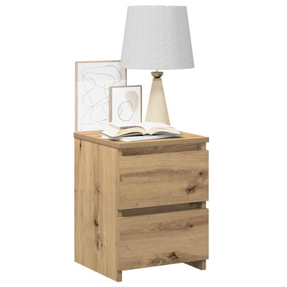 Bedside Cabinet 30x30x40 cm Engineered Wood Artisan oak 2