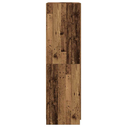 vidaXL Wardrobe Old Wood 80x52x180 cm Engineered Wood 5
