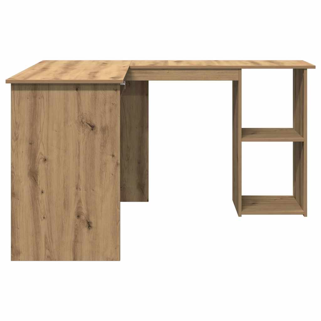 L-Shaped Corner Desk 120x140x75 cm Engineered Wood Artisan oak