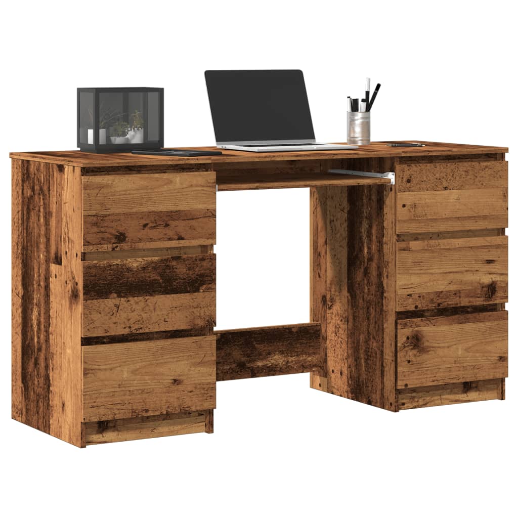 Writing Desk 140x50x77 cm Engineered Wood Old wood