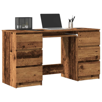 Writing Desk 140x50x77 cm Engineered Wood Old wood