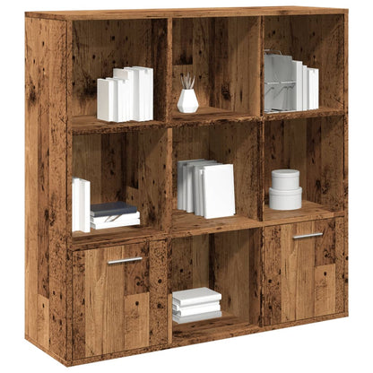 Book Cabinet 98x30x98 cm Engineered Wood Old wood
