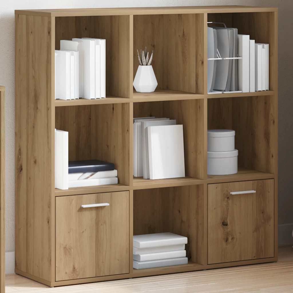 Book Cabinet 98x30x98 cm Engineered Wood Artisan oak