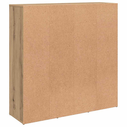 Book Cabinet 98x30x98 cm Engineered Wood Artisan oak