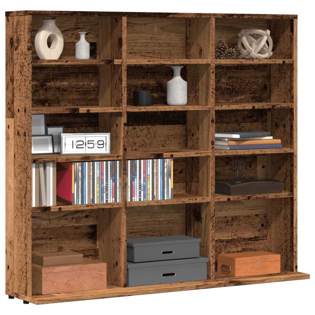 CD Cabinet 100x23x89.5 cm Engineered Wood Old wood