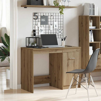 Desk 100x50x76 cm Engineered Wood Artisan oak