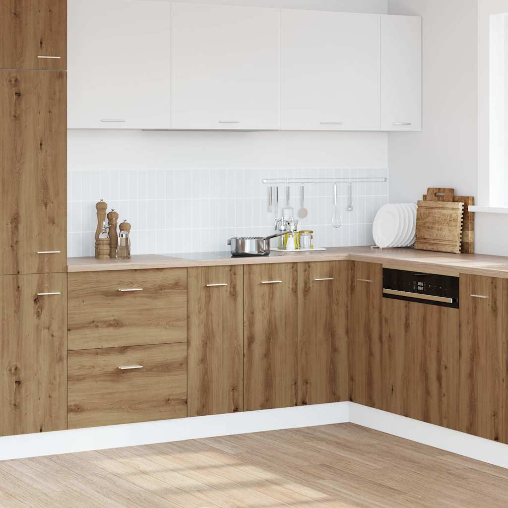 Kitchen Base Cabinet "Lyon" Engineered Wood Artisan Oak 1x bottom cabinet (2 doors) 60 cm