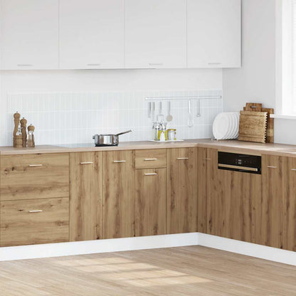Kitchen Base Cabinet "Lyon" Engineered Wood Artisan Oak 1x bottom cabinet (1 door 1 drawer) 30 cm