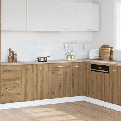 Kitchen Base Cabinet "Lyon" Engineered Wood Artisan Oak 1x bottom cabinet (1 door 1 drawer) 40 cm