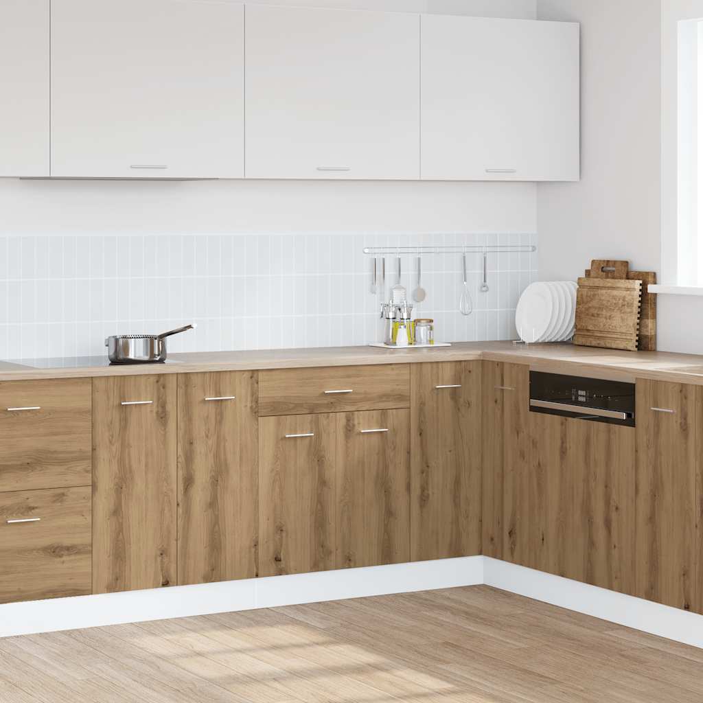 Kitchen Base Cabinet "Lyon" Engineered Wood Artisan Oak 1x bottom cabinet (2 doors 1 drawer) 60 cm