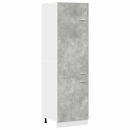 Microwave Cabinet "Lyon" 60x57x207 cm Concrete Grey 1x refrigerator cabinet 60 cm