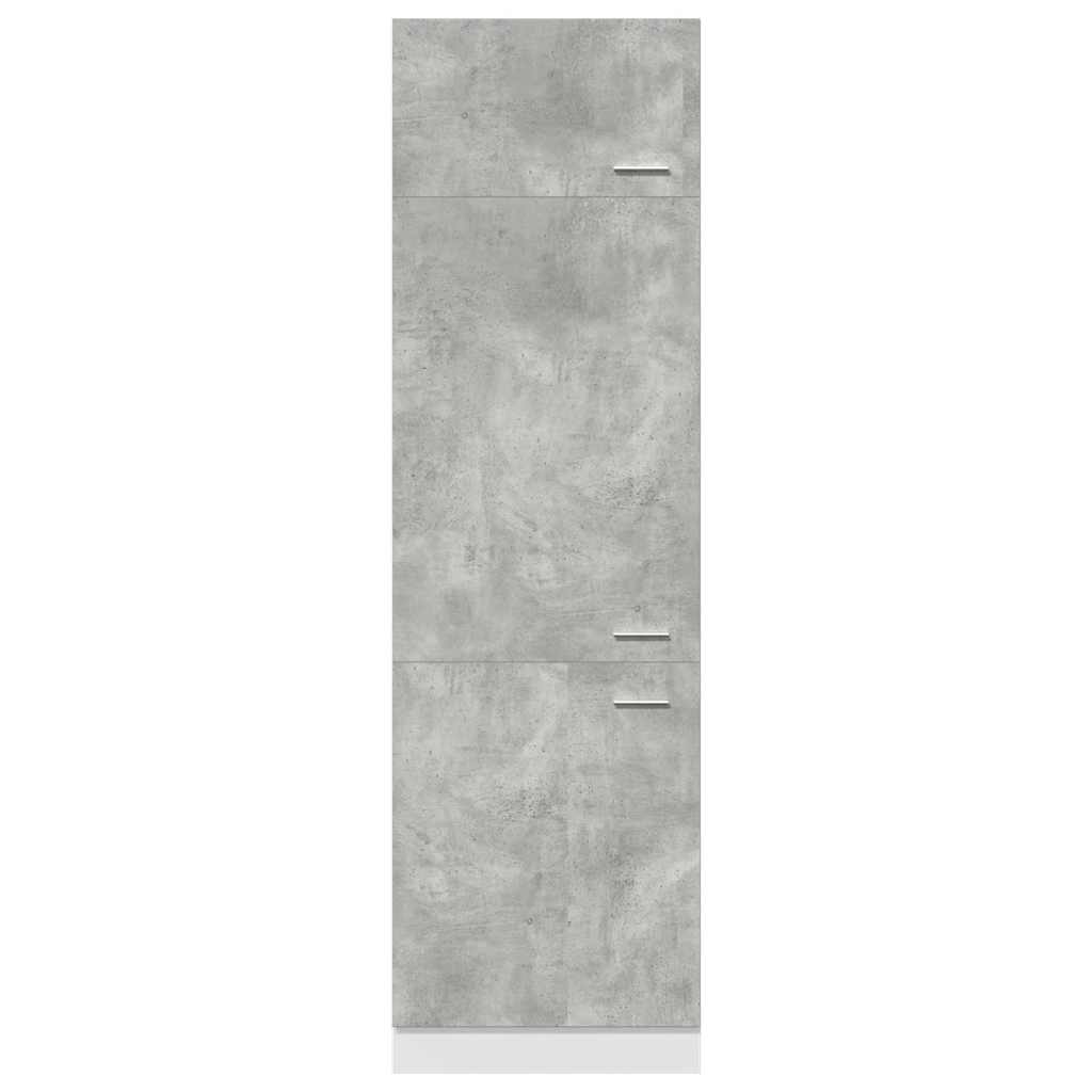 Microwave Cabinet "Lyon" 60x57x207 cm Concrete Grey 1x refrigerator cabinet 60 cm