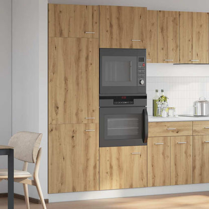 vidaXL Refrigerator Cabinet "Lyon" Artisan Oak 60x57x207 cm 3
