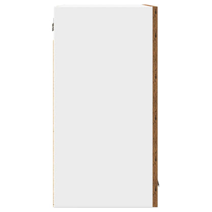 Hanging Cabinet and White 57 x 57 x 40 cm Old Wood 1x hanging glass cabinet (2 doors) 60 cm wide 60 cm high