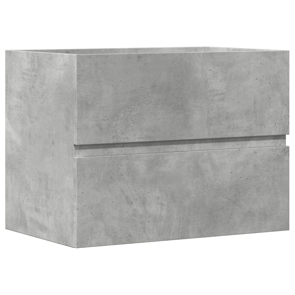 Sink Cabinet 60x38.5x45 cm Engineered Wood Concrete grey